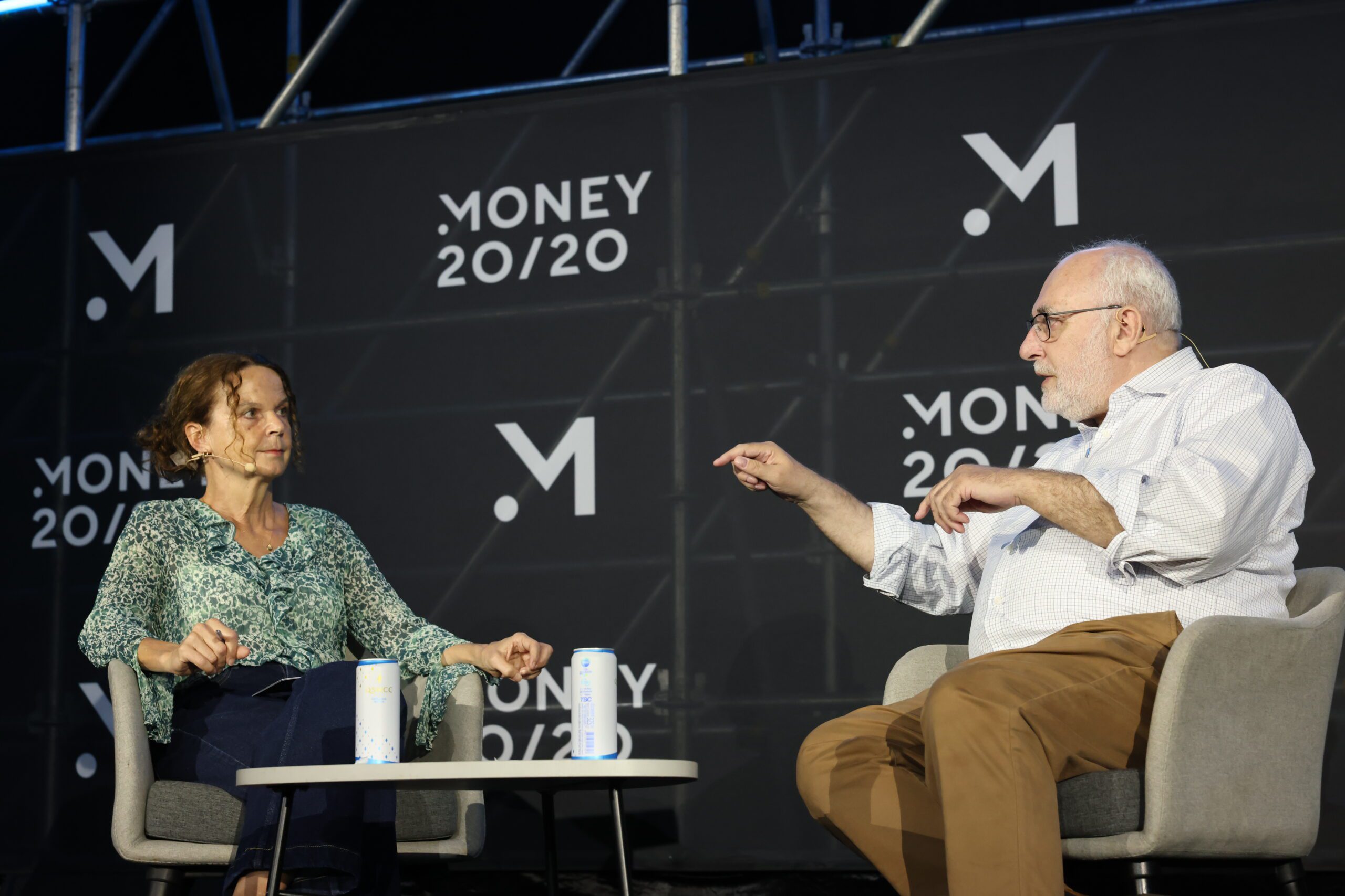 AI in Payments: David and Victoria on stage for their fireside chat at Money 20/20 Asia