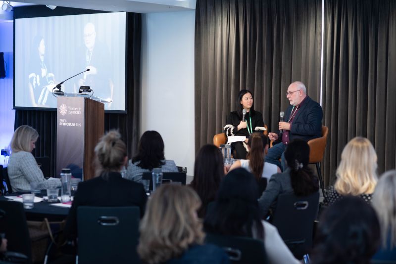 David Birch speaking about tokens at the Women in Payments symposium 